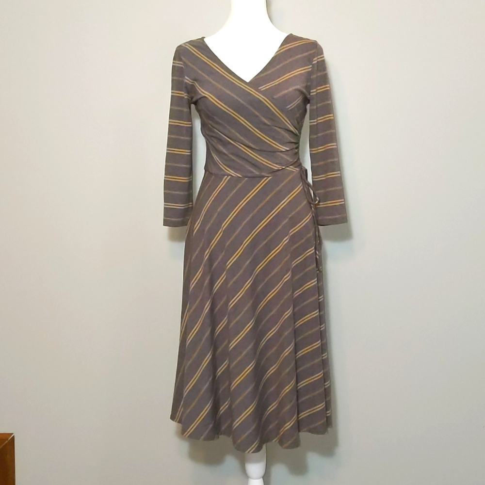 Knit 3/4 Sleeve Midi Dress